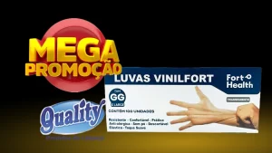 Promoção Luva Vinifort Transp Tam GG Cx c 100 Und